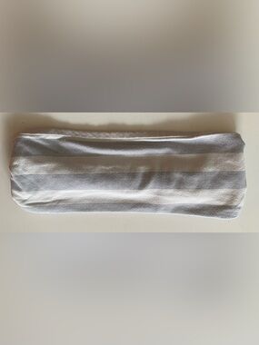 lululemon athletica Gray and Cream Striped Headband